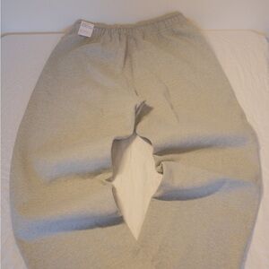 Nike Solo Swoosh Open-Hem Fleece Pants FN3342-063 Grey Men's Size Large New